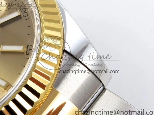 MiroTime 0201 DateJust 41 126333 Clean 1:1 Best Edition 904L Steel YG Stick Dial on SS YG Oyster Bracelet VR EasyCare 1578